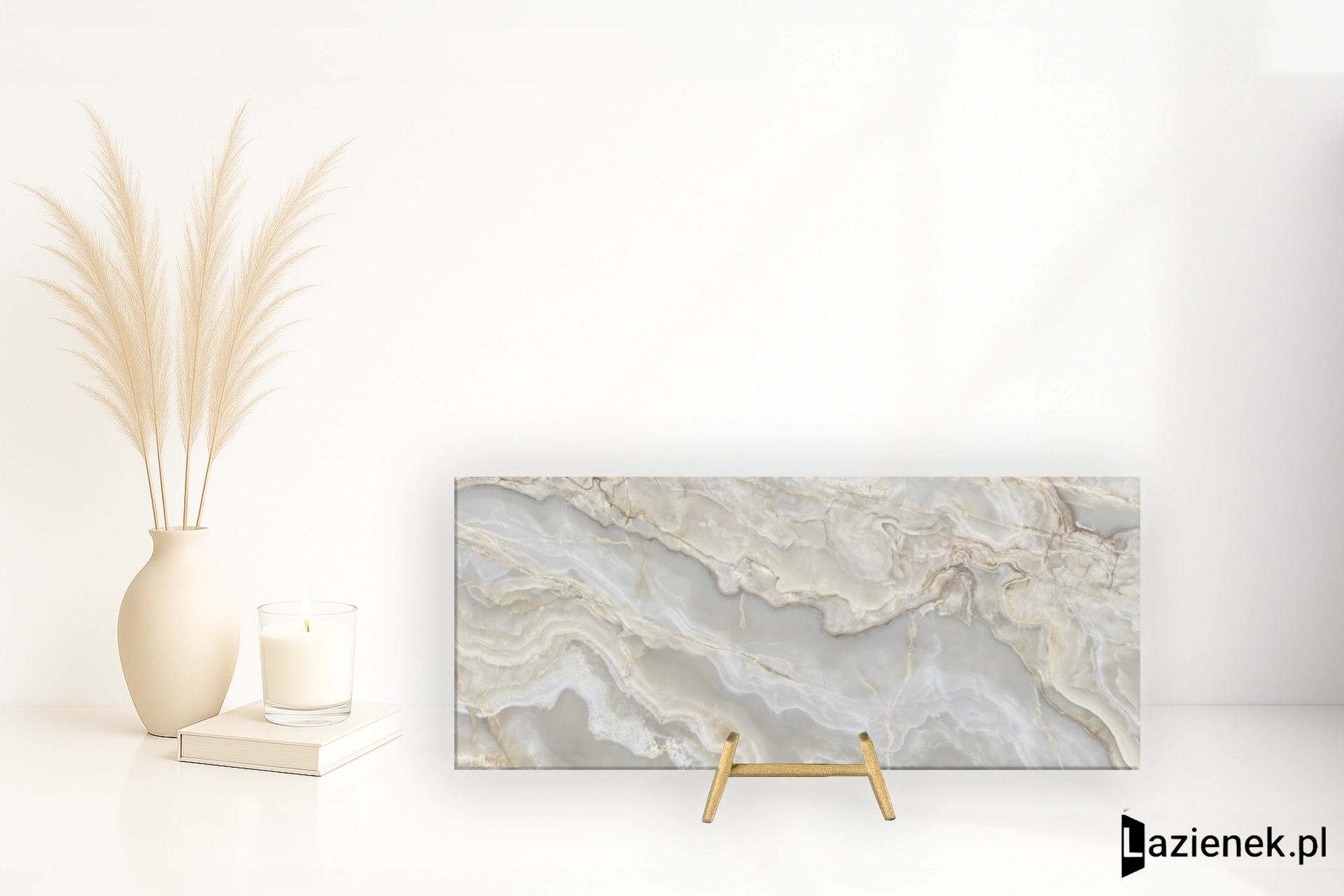 La Fabbrica Ava Onice Iride Argento półpoler 120x280 cm gr. 6 mm - płytka rektyfikowana / (L)173026